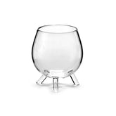 Bicchiere di vetro con treppiedi D8,5 X H9,5 | Bicchieri in vetro particolari - B0817801