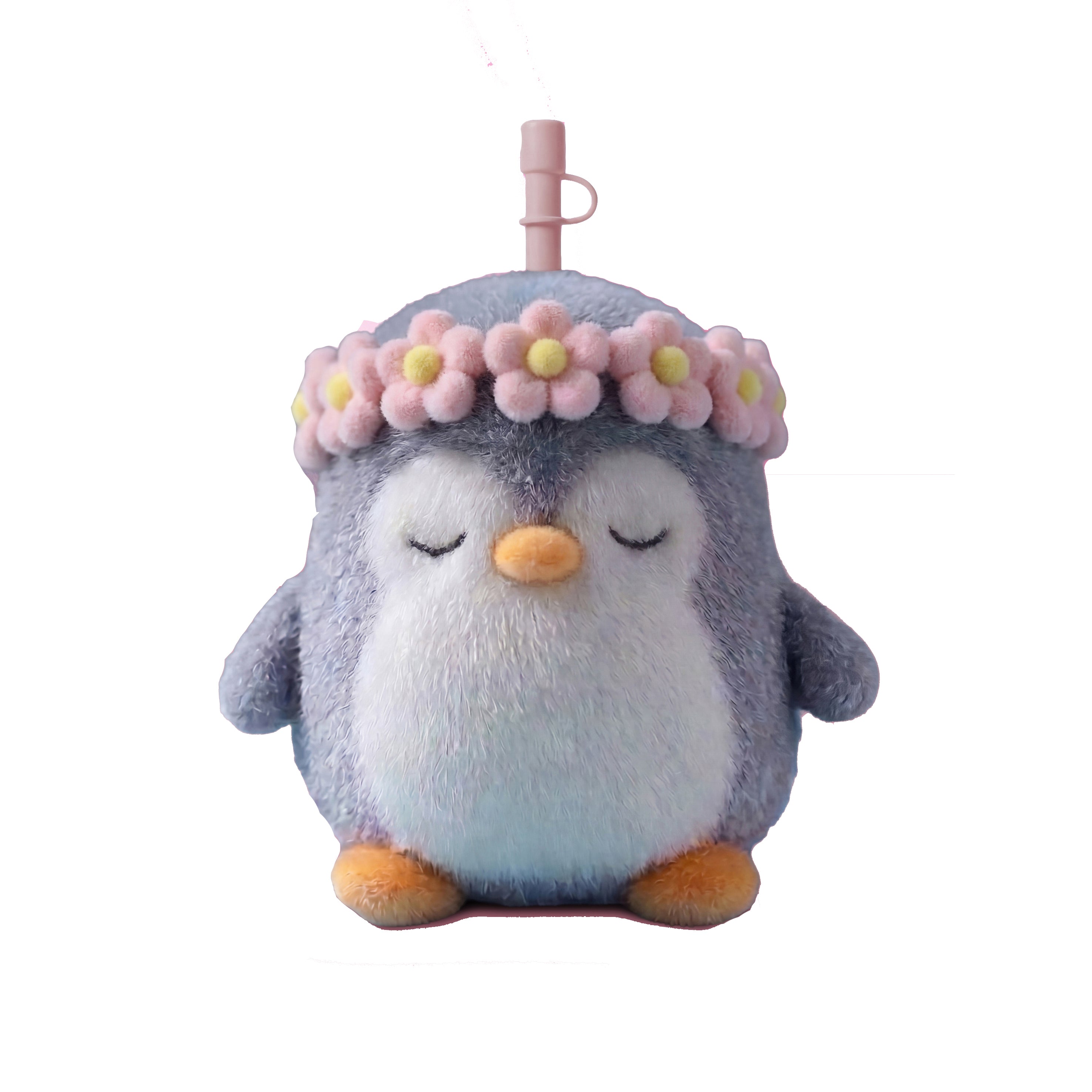 Borraccia termica Asobu Fuzzie Penguin 0,36 L con rivestimento in peluche