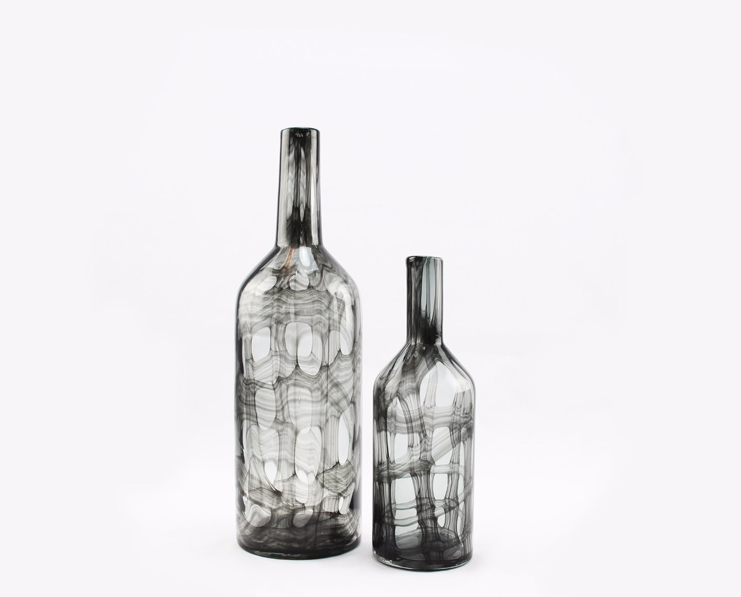 Vaso bottiglia Orfeo: vasi in vetro trasparenti design Pomax - CONFIG0102