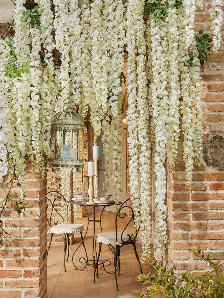 Ramo di Glicine Cadente : fiori artificiali di alta qualità - CONFIG0079