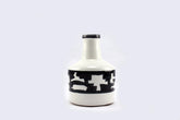 Vaso bianco nero ceramica Madoura: vasi design Pomax - 28798
