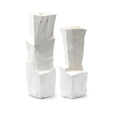 Vaso Marble | Vaso in ceramica bianca Design EDG Enzo De Gasperi - CONFIG0383