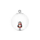 Palla di Natale Pinguino con Sciarpa Woodland Tales Ichendorf Milano in vetro