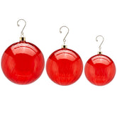 Palla Vetro Rosso Vortex | Palline di Natale in vetro soffiato EDG - CONFIG0399