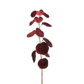 Ramo Eucalipto Foglia tonda Bordeaux H76 | Rami artificiali di qualità - 232929