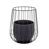 Serax - Vaso In Cesto di Ferro Nero H45 X D37 Cm - B7217052