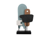 Oggetto Decorativo Arte Astratta H49 CM – Present Time | Scultura Moderna per Interni di Carattere - PT4278MC