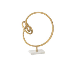 Statua anello con nodo su base in marmo - 97058
