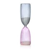 TIMES Clessidra 5 Minuti Grigio/Rosa | Clessidra in Vetro Borisilicato colorato e sabbia naturale - 09367183