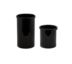 Vaso Nida : Vasi di design in vetro nero - CONFIG0194