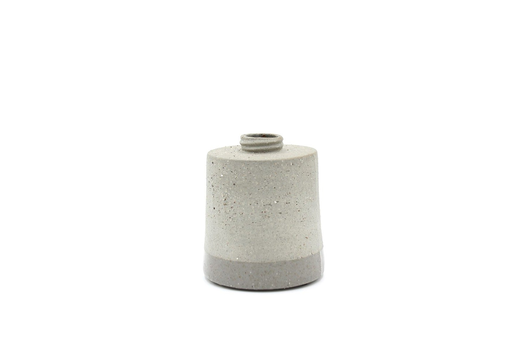 Vaso grigio monofiore Tiny H9: vasi in ceramica D&M - AAR5471LGI