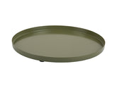 Present Time - Vassoio Tondo Ø25 CM in Metallo Verde Militare - PT4239GR