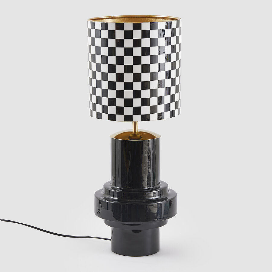 EDG - Enzo De Gasperi Lampada Da Tavolo Scacchi H58 D23