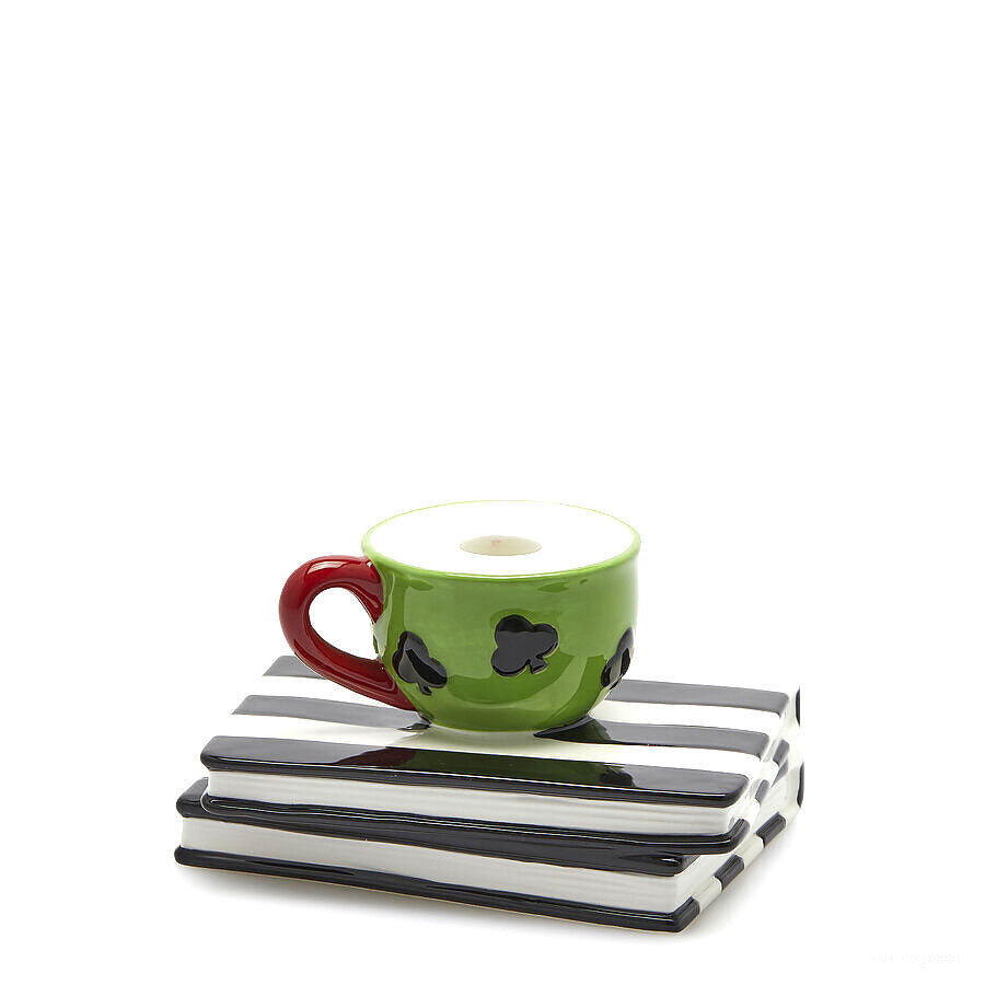 Portacandela Tazza Libro Verde EDG Enzo De Gasperi