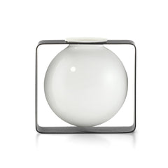 Vaso Float Tondo | vaso di design in porcellana su struttura in acciaio - 123169