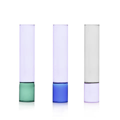 Vaso Bamboo colore Smoke/Viola H35 | Vasi in Vetro Ichendorf Milano