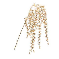Ramo Artificiale di Larice Cadente Color Oro H95 | Rami Artificiale di Qualit&agrave; - 2300185A010