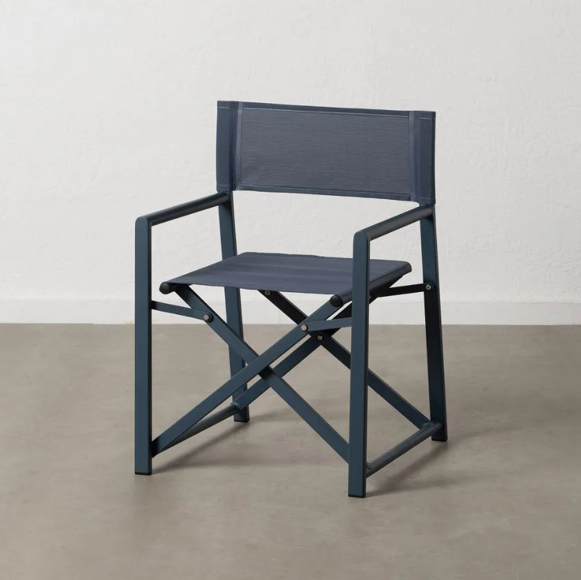Sedia da Regista in Alluminio Blu L56 X P53 X H84 CM - 610330
