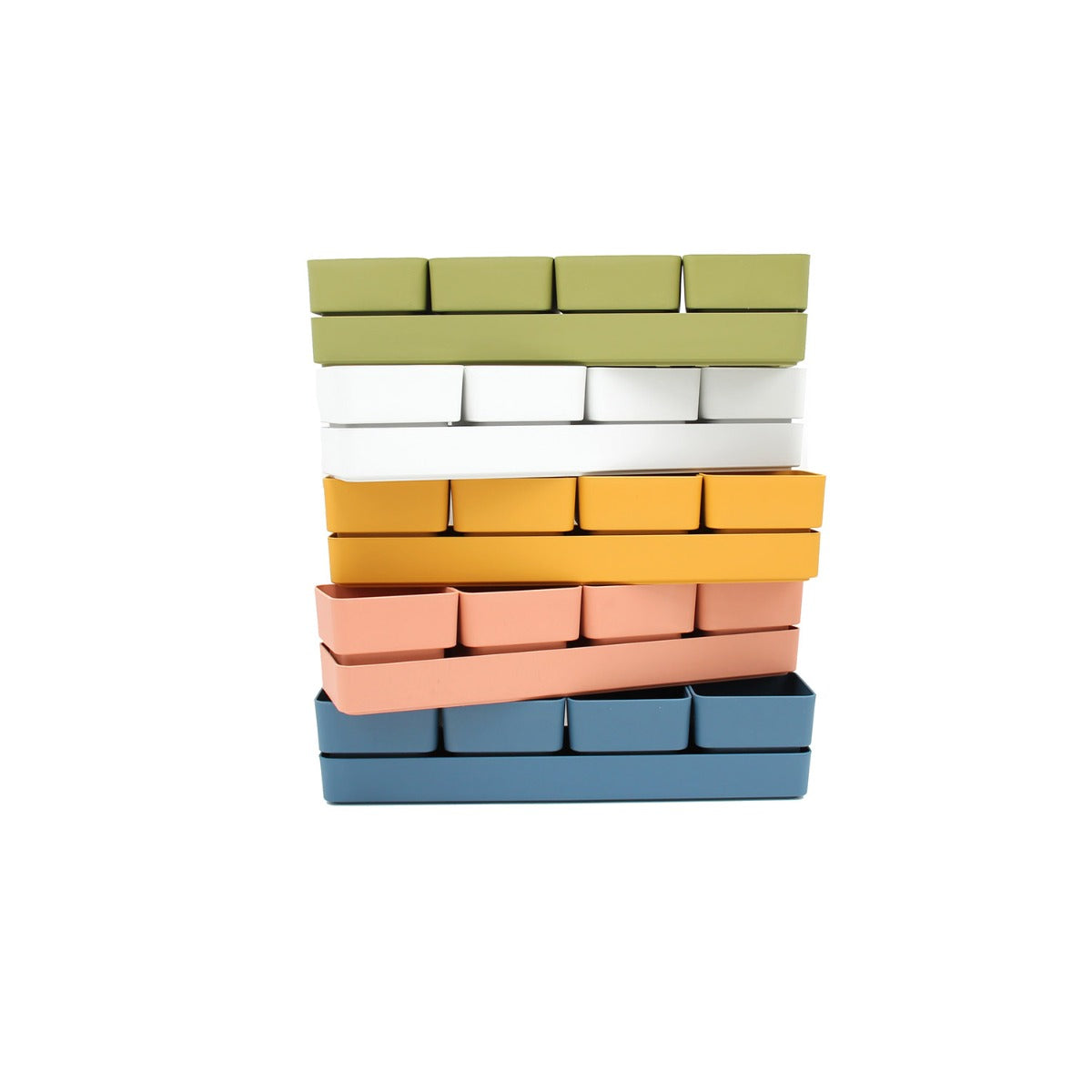 Set cassetta sierra 38 | Vasi di design in plastica colorata TERAPLAST - CONFIG0321