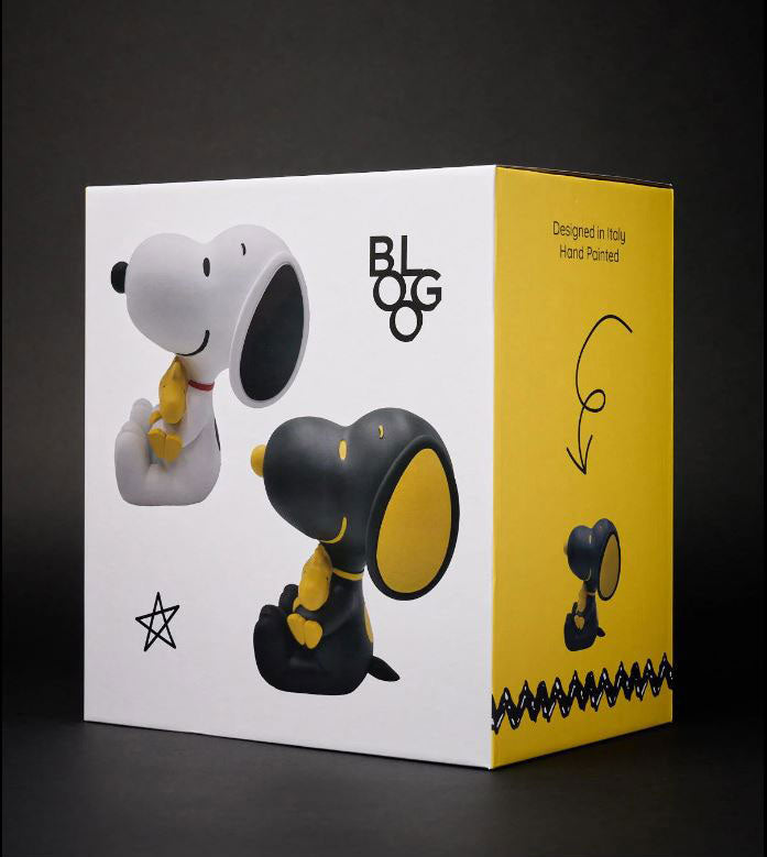 Statuetta In Poliresina Snoopy &amp; Woodstock Black H12 Cm &ndash; Decorazione Peanuts - SNOO121206