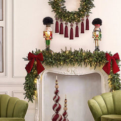 Statuetta Decorativa Soldatino Di Natale Con Led Verde H61 - 685077,70