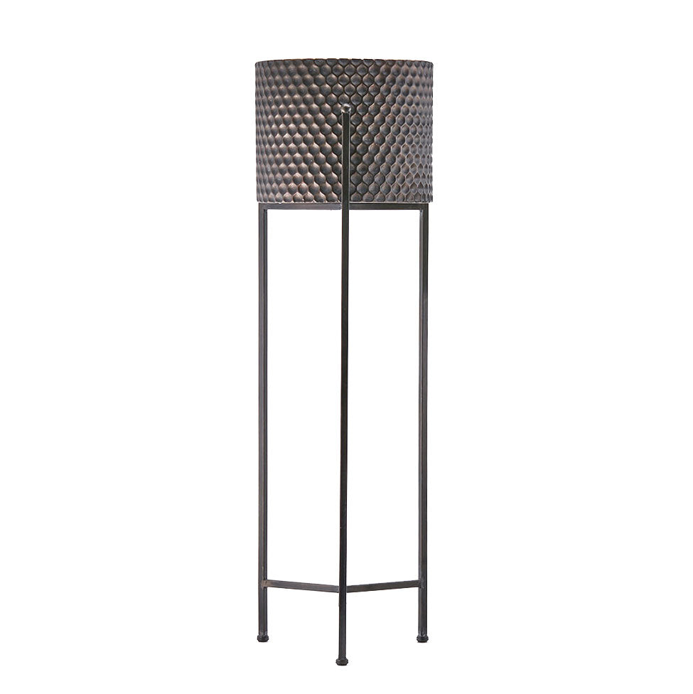 Tripode - Portavaso in Metallo su Piedistallo in Ferro H102 - 601073-L