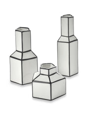 Vaso Carte Blanche H13,8 cm in Porcellana Bianco/Nero – Annebet Philips Per Serax