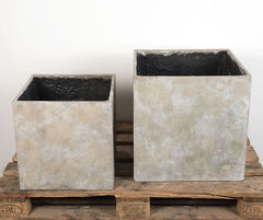 Cachepot Cubo: vasi in cemento da esterno - CONFIG0008
