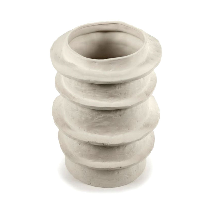 Vaso Molly 03 Small Ceramica Beige &Oslash; 20,5 X H 29 CM | Vasi in ceramica design Marie Michielssen per Serax - B7323005