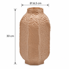 Vaso Primordial Marrone EDG Enzo De Gasperi in vetro con dimensioni H 30 × Ø 16,5 cm e superficie materica
