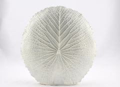 Vaso bianco da terra Foglia H45: vasi in resina alti di design - Vaso Foglia-D45 XH45 Cm