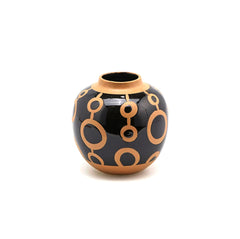 Vaso Cerchi Black H18 - 014850